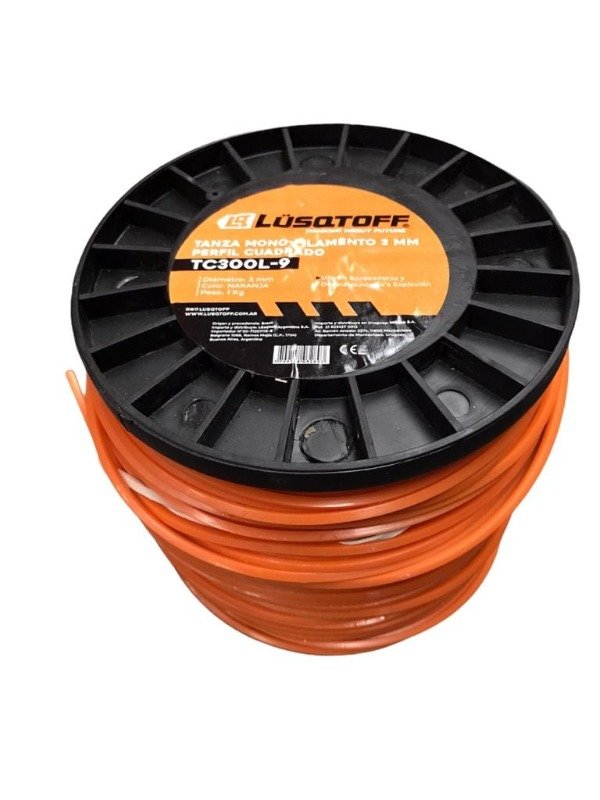 TANZA NARANJA PERFIL CUADRADO 3.0MM