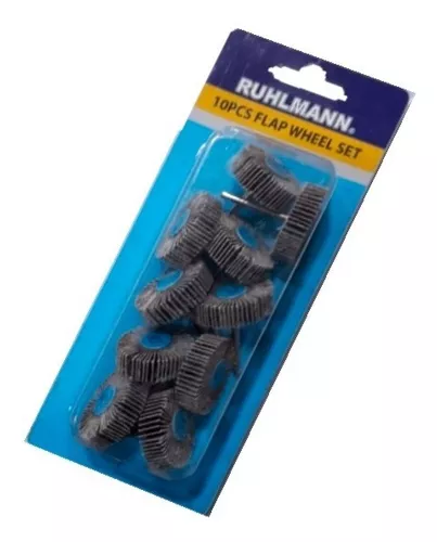 ACCESORIO P/DREMEL DISCOS FLAP X 10 PZS. GRANO 80-120.RUHLMANN