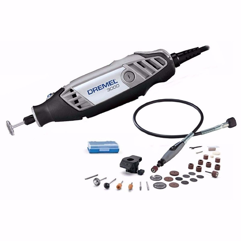 DREMEL 3000 KIT C/ 30 ACCESORIOS C/2 ADITAMENTOS (F 013 3000 PU).BOSCH